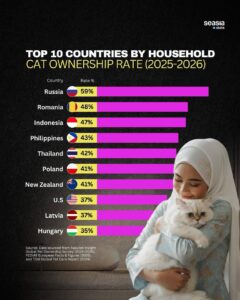 Россия на Первом Месте по Количеству Кошек: Анализ и Факты