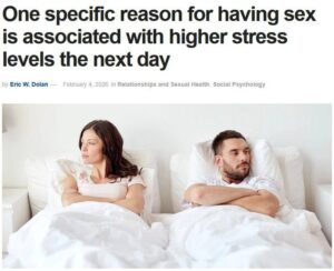 Секс и стресс: влияние на 24 часа — исследование